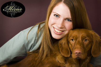 Catherine and her dog