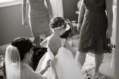 Black and White Candid Wedding Photos - Mirus Photography